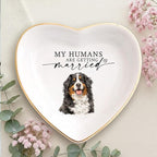 Gossby Custom Pet Portrait Watercolor Heart Ring Dish - Image 2