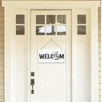 Welcome Sign for Front Door, Welcome Decor Wooden Hanging Sign for Wall Decor - Image 4