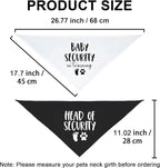 2 Pack Baby Security in Training and Head of Security, Dog Bandanas - Image 2