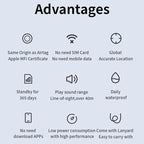 youyeetoo Smart Tag Tracker for iOS FindMy & AirTag Case Compatible IP65 - Image 6