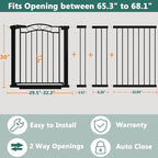Fairy Baby 65.4"-68.1" Extra Wide Baby Gate - Image 2