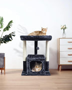 SYANDLVY 27IN Cat Tree for Indoor Cats Large Adult, Modern Activity Tower - Image 6