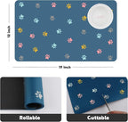 Cat Food Mat Absorbent Dog Mat for Food and Water Non Slip Quick Dry Dog Bowl - Image 4