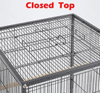 36-Inch Deluxe Sturdy Wrought Iron Bird Flight Open Play Top Cage - Image 4