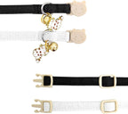 Elegant little tail 2 Pack Cat Collar- White Linnet Cat Collars Breakaway - Image 3