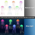 Lpraer 6 Pack Glow Jellyfish Floating Fish Tank Decorations Glowing Effect - Image 3