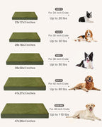 KSIIA Orthopedic Dog Bed Crate Waterproof Pet Mats - Image 6