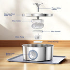 Stainless Steel Cat Water Fountain - Image 8