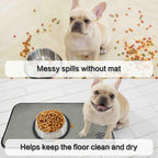 SINLAND Microfiber Pet Bowl Mat Dog Cats Feeding Mats - Image 5
