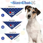 GreenJoy Cute Plaid Dog Bandana – Washable Pet Triangle Scarf - Image 4