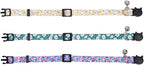 3 Pack Cat Collar Floral with Bell Breakaway Adjustable Flower - Image 3
