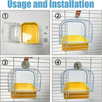 Bird Bath for Cage, Cleaning Pet Supplies Cockatiel Bird Bathtub - Image 8
