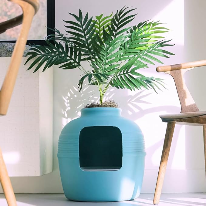 Good Pet Stuff Hidden Litter Box Planter, Decorative Cat Litter Enclosure - Image 3