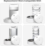 8Pcs Gravity Pet Water Fountain Filters, Automatic Pet Waterer Replacement - Image 2