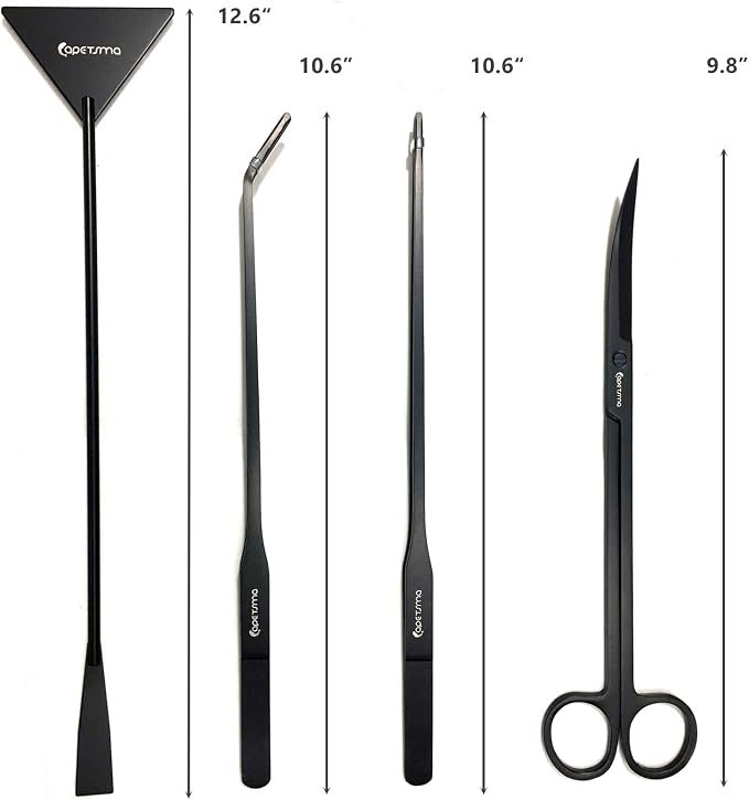 Aquarium Tweezers, Capetsma Stainless Steel Aquarium Plant Tools Long - Image 2