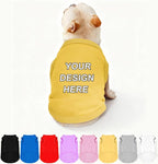 Custom Dog Shirt Pet T Shirts for Small Medium Large Dogs Customized Clothes by Plmoknijb
