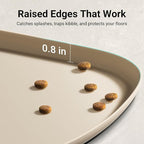 DownyPaws Dog Food Mats for Floors Waterproof, BPA Free Silicone Dog Bowl Mat - Image 4
