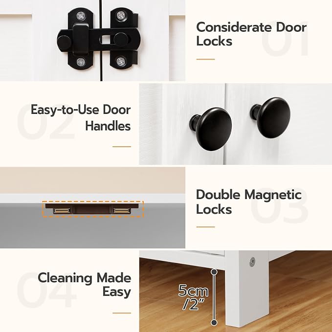 HOOBRO Litter Box Enclosure, Cat Litter Box Furniture - Image 8