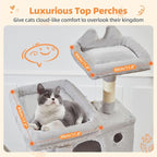 Taoqimiao Cat Tree 71-Inch, Cat Tower - Image 6