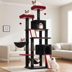 Cat Tree for Indoor Cats, Gothic Sturdy Cat Tree House by Gitelnour