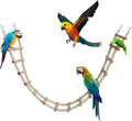 Bird Ladder Bridge, Wooden Pet Hamster Climbing & Swing Toys, Cage Accessories by Dnoifne