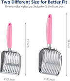 WePet Cat Litter Scoop, Aluminum Alloy Sifter, Kitty Metal Scooper, Deep Shovel - Image 4
