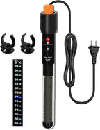PULACO 200Watt Aquarium Heater for 25-50 Gallon Fish Tank, Adjustable by PULACO