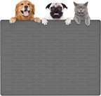 Largest Dog Food Mat, 39.5"x29.5" Silicone Dog and Cat Mat by Goldleaf