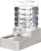 RIZZARI Stainless Steel Pet Water Feeder: 8L Gravity Waterer, Leak-Proof by RIZZARI
