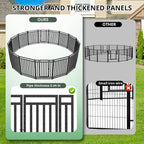 Dog Playpen Dog Fence Outdoor for Yard 47" H - Image 3