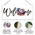 Welcome Sign for Front Door, Welcome Decor Wooden Hanging Sign for Wall Decor - Image 3