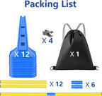 Dog Agility Hurdle Cone Set, Adjustable Height Dog Agility Course - Image 6