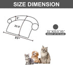 Calming Dogs/Cats Bed Mats, Dog Pad Washable Removable Couch Cover, Plush Long - Image 2