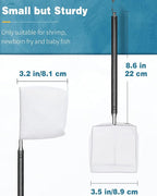 Pawfly 4 Inch Aquarium Soft Square Fine Shrimp Net, Tiny Fish Tank Net - Image 6