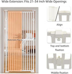 unipaws 75" High Extra Tall Cat Gate, Auto Closing and No Drilling Safety Gate - Image 6