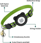 Cat Collar with AirTag Holders, Reflective Breakaway Safety Collars, Bells and - Image 5