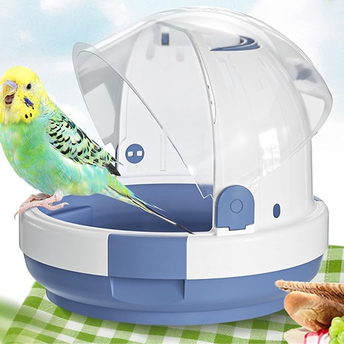 Portable Clear Bird Parrots Transport Cage Window Carrier Bag Breathable Bird - Image 5