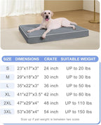 KSIIA Extra Large Dog Bed for Crate Pad Waterproof Dog Bed - Image 6