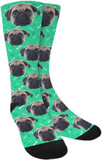 Custom Face Socks, Personalized Dog Lover Pet Photo Picture on Socks Unisex by Enjoy-yjl
