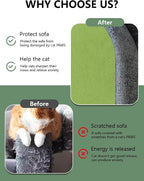 Cat Scratch Couch Furniture Protector, Adhesive Cat Scratch Pad Deterrent - Image 3