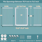 Fairy Baby 38" Extra Tall Pet Gate - Image 2