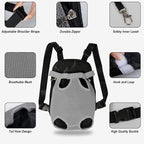FEimaX Dog Carrier Backpack Pet Legs Out Front Cat Travel Bag, Adjustable Puppy - Image 3