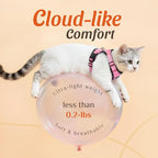 Dooradar Cat Harness and Leash Set, Escape Proof Safe Adjustable Kitten Vest - Image 6