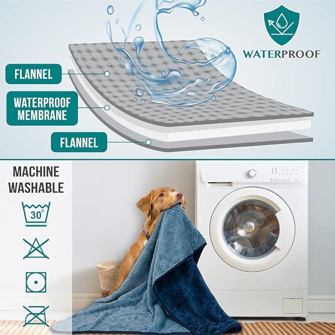 PetAmi Waterproof Dog Blanket, Leakproof XL Pet Blanket - Image 4