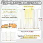 Lumizone Extra Tall Cat Gate 61.02" High Pressure Mounted Extra Wide - Image 2