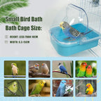 Bird Bath for Cage, Cleaning Pet Supplies Cockatiel Bird Bathtub - Image 4