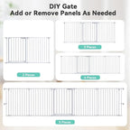 COMOMY 127.8" Extra Wide Baby Gate, Dog Gate - Image 6