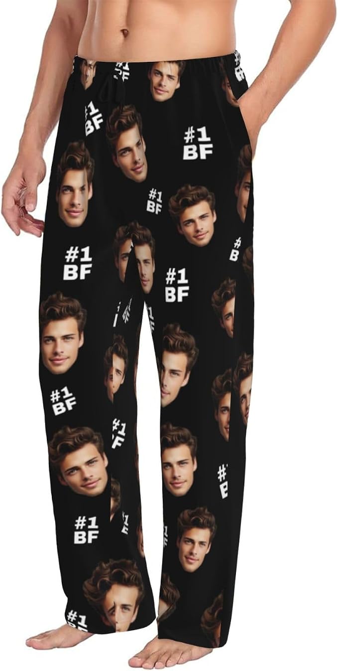 Custom Pajama Pants with Face customized PJ Pants Christmas Valentine gifts - Image 5