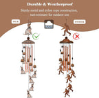 Dog Wind Chimes for Outside, 35‘’ Metal Dog WindChimes Gifts for Women/Men - Image 5