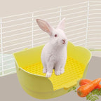 15.1"X11.0" Large Rabbit Litter Box, Plastic Square Rabbits Potty Trainer - Image 5